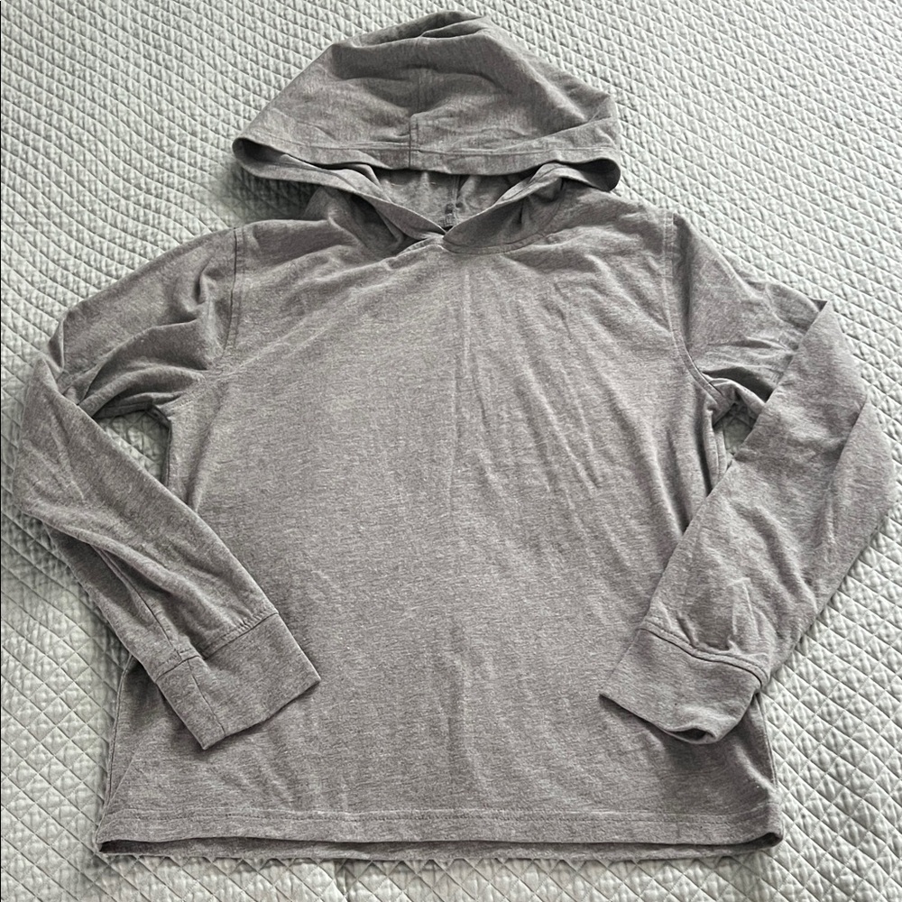 Crewcuts Factory Boys' long-sleeve heathered jersey hooded tee